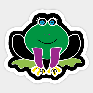 Hip Hop Frog Sticker
